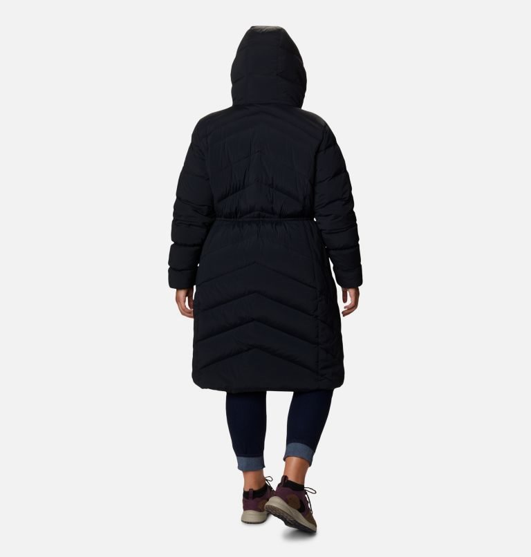Women's Columbia Ember Springs Long Down Jackets Black | Plus Size CA-X651A
